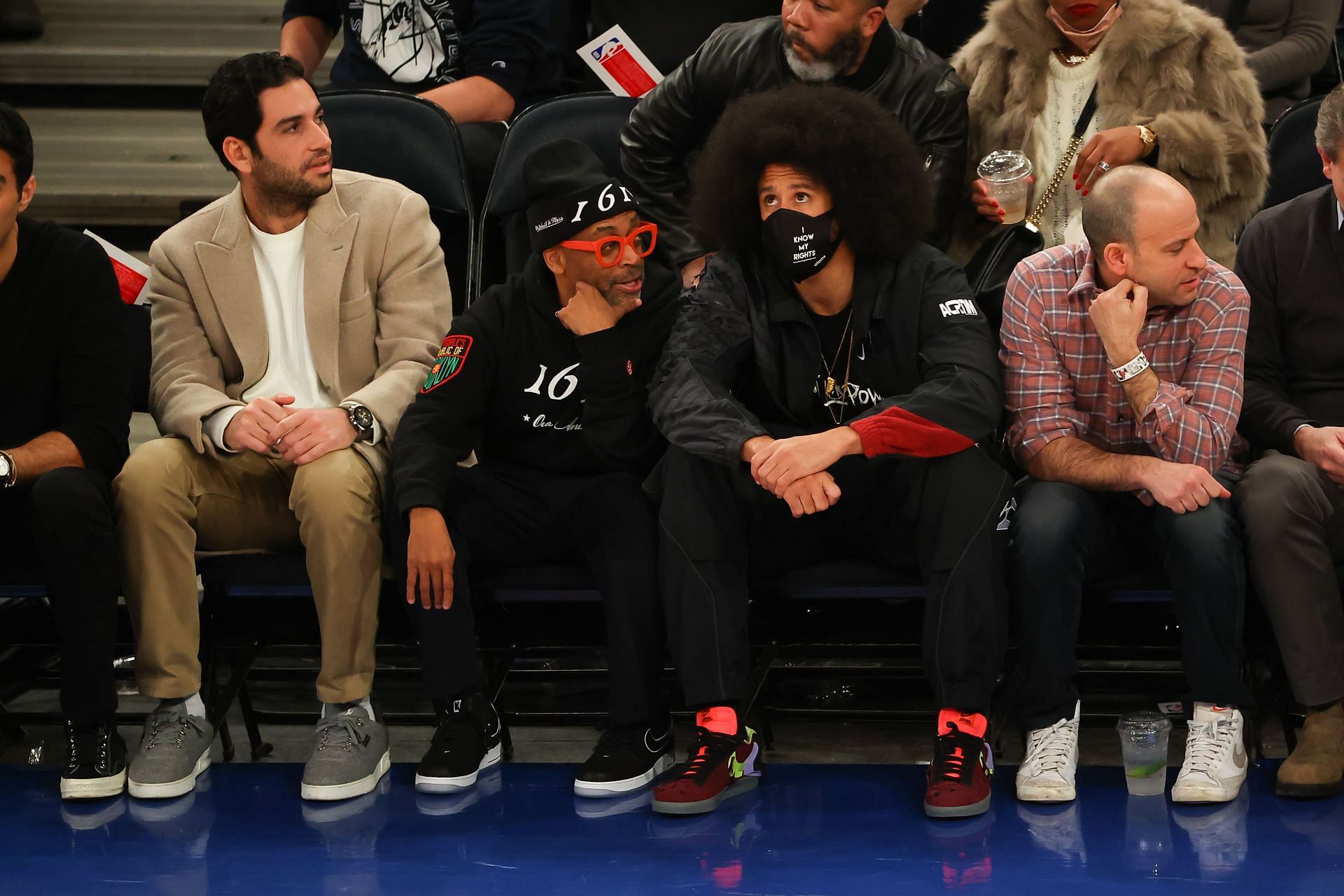 Kaepernick courtside as Madison Square Garden