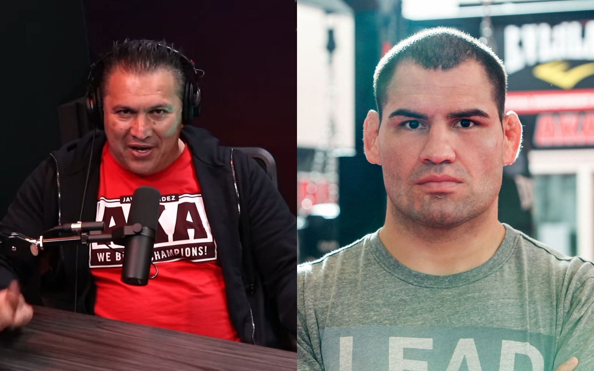 Javier Mendez (left); Cain Velasquez (right)