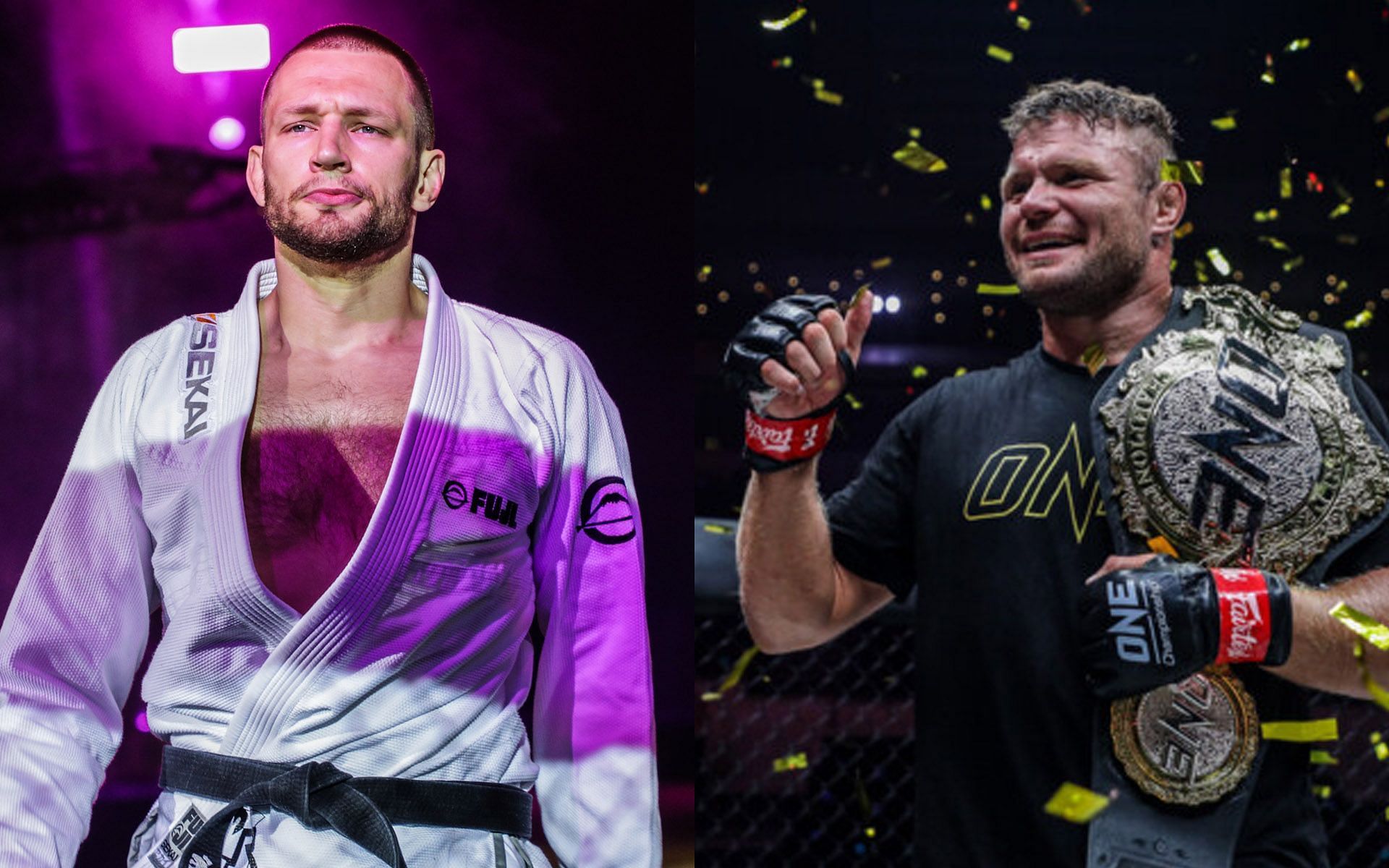 Anatoly Malykhin (Right) sees no worries if he faces Reinier de Ridder (Left) in the heavyweight division. | [Photos: ONE Championship]