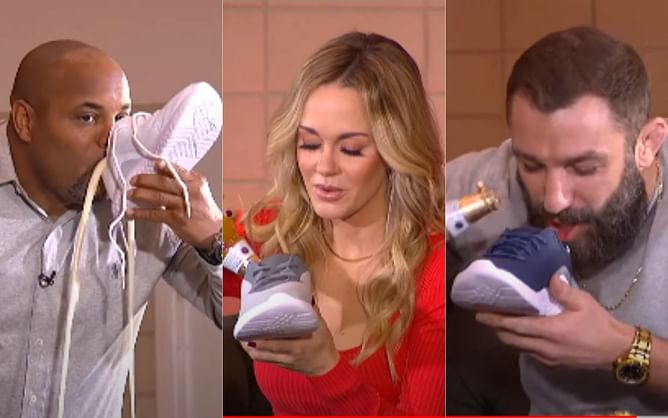 Watch: Daniel Cormier, Laura Sanko and Michael Chiesa do a modified 'shoey'