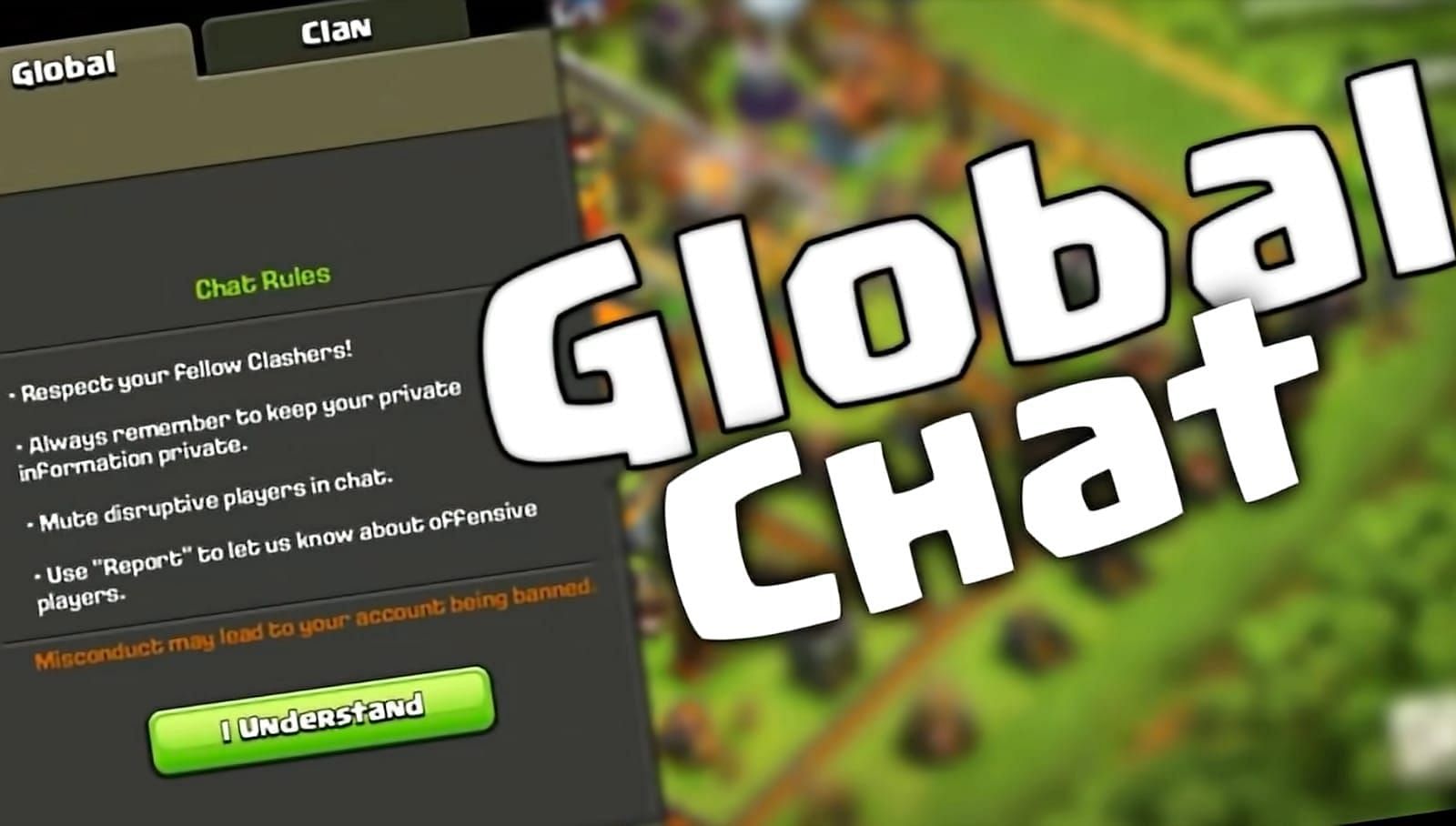 Global chat feature (Image via Supercell)