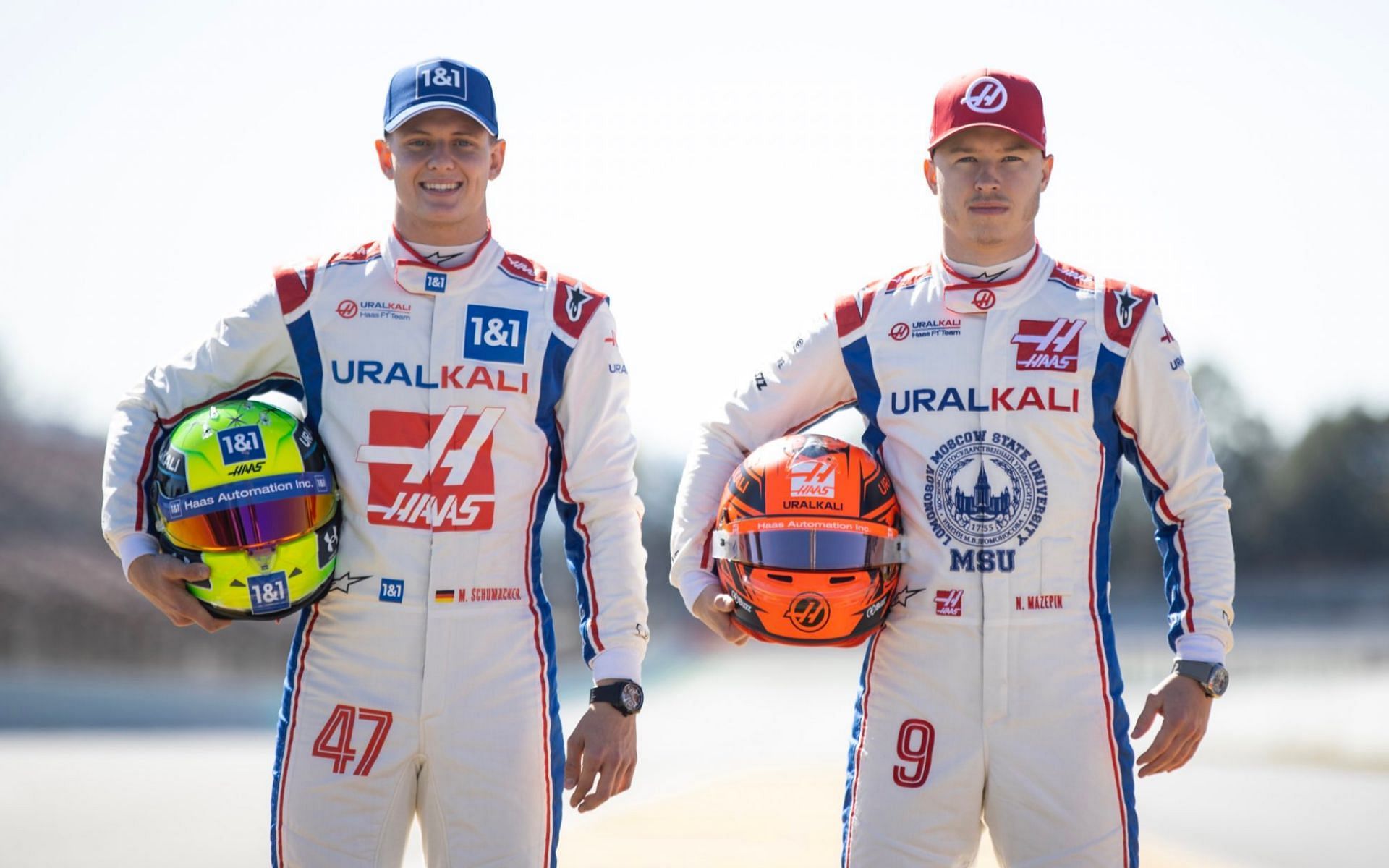 Mick Schumacher (left) and Nikita Mazepin (right) made their F1 debuts with Haas last season