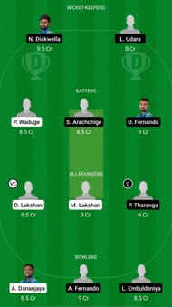 GAL vs KAN Dream11 Prediction - Sri Lankan NSL One-Day