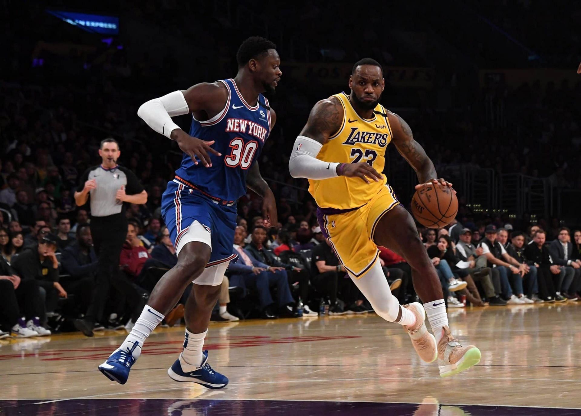 LeBron James had an impressive return from a five-game absence, rallying the LA Lakers past the New York Knicks on national TV [Photo: Elite Sports NY]
