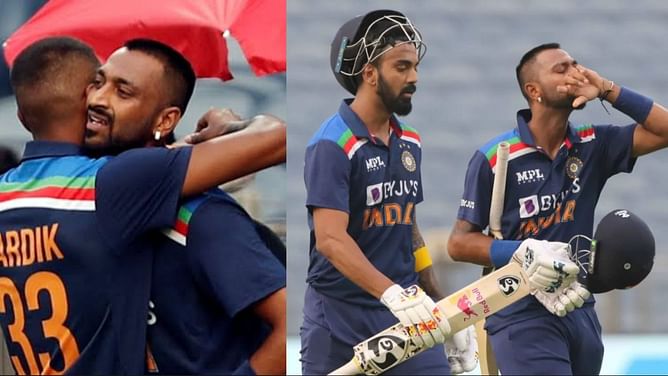 Hardik Pandya reacts to Lucknow Super Giants signing Krunal Pandya at IPL 2022 Auction