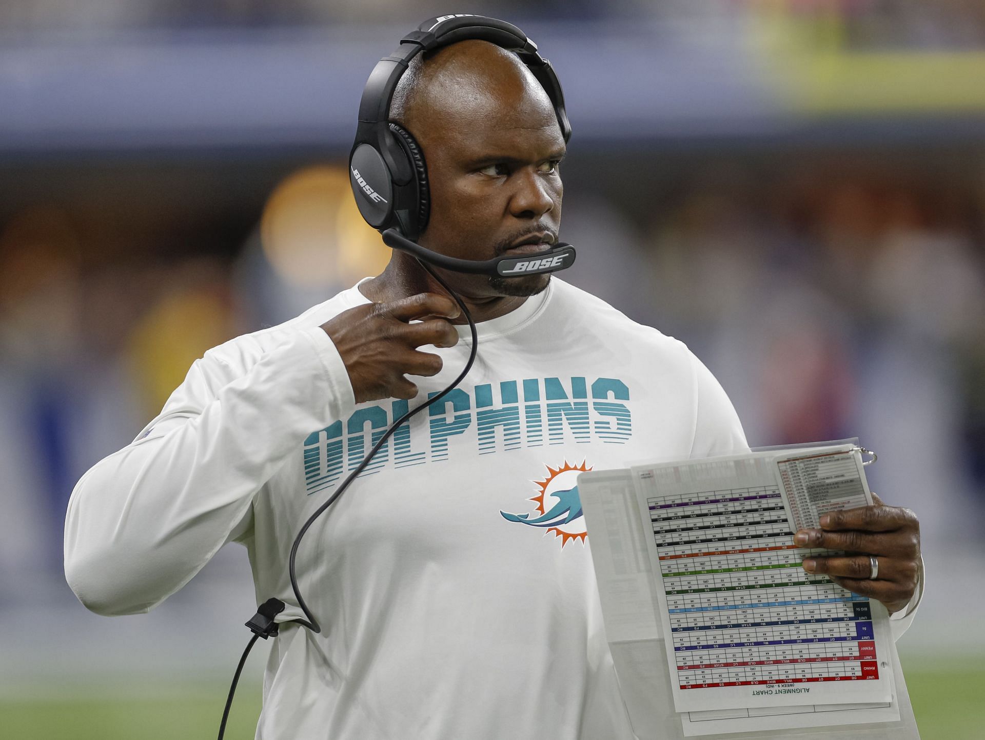 Former Miami Dolphins head coach Brian Flores