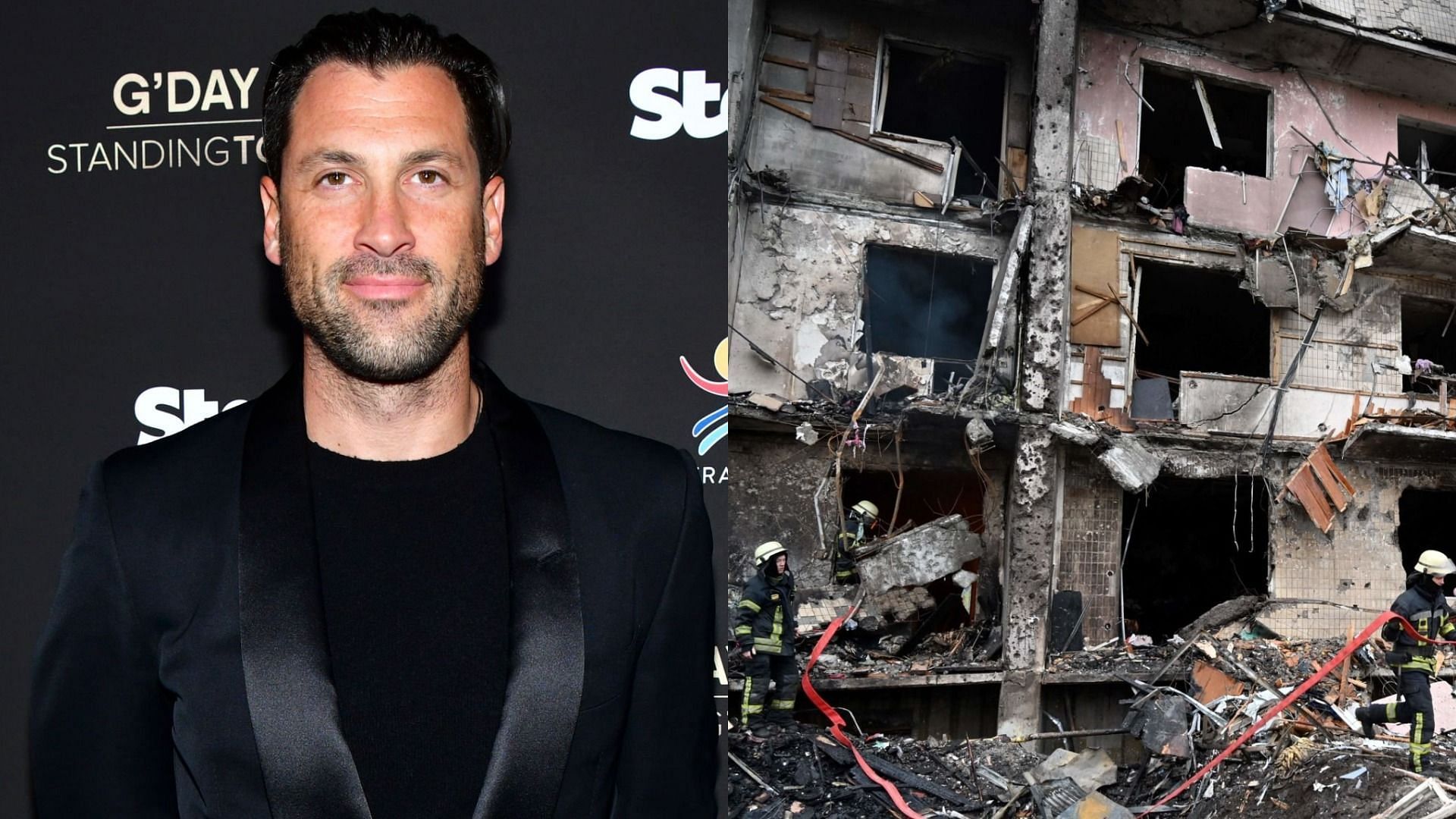 DWTS star Maksim Chmerkovskiy share tearful update from Kyiv amid Russia-Ukraine conflict (Image via Rodin Eckenroth/Getty Images and Genya Savilov/Getty Images)