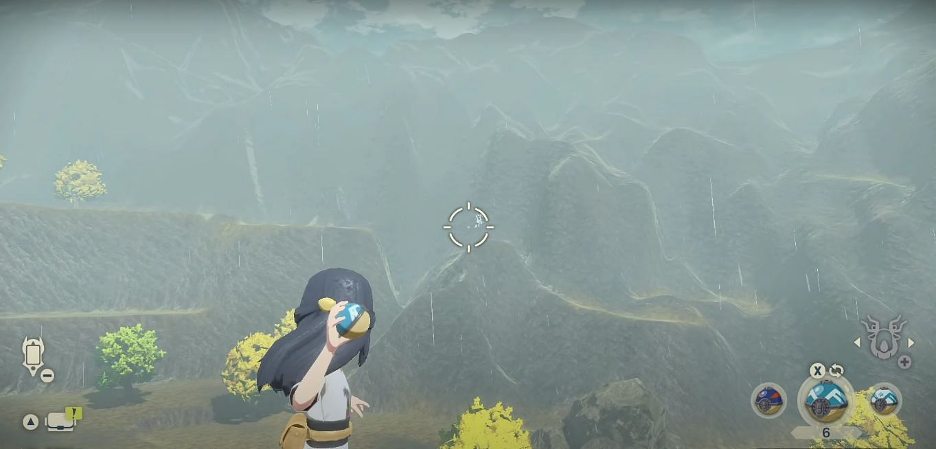 Trainers can get a good view of Togetic on this cliff (Image via Game Freak)