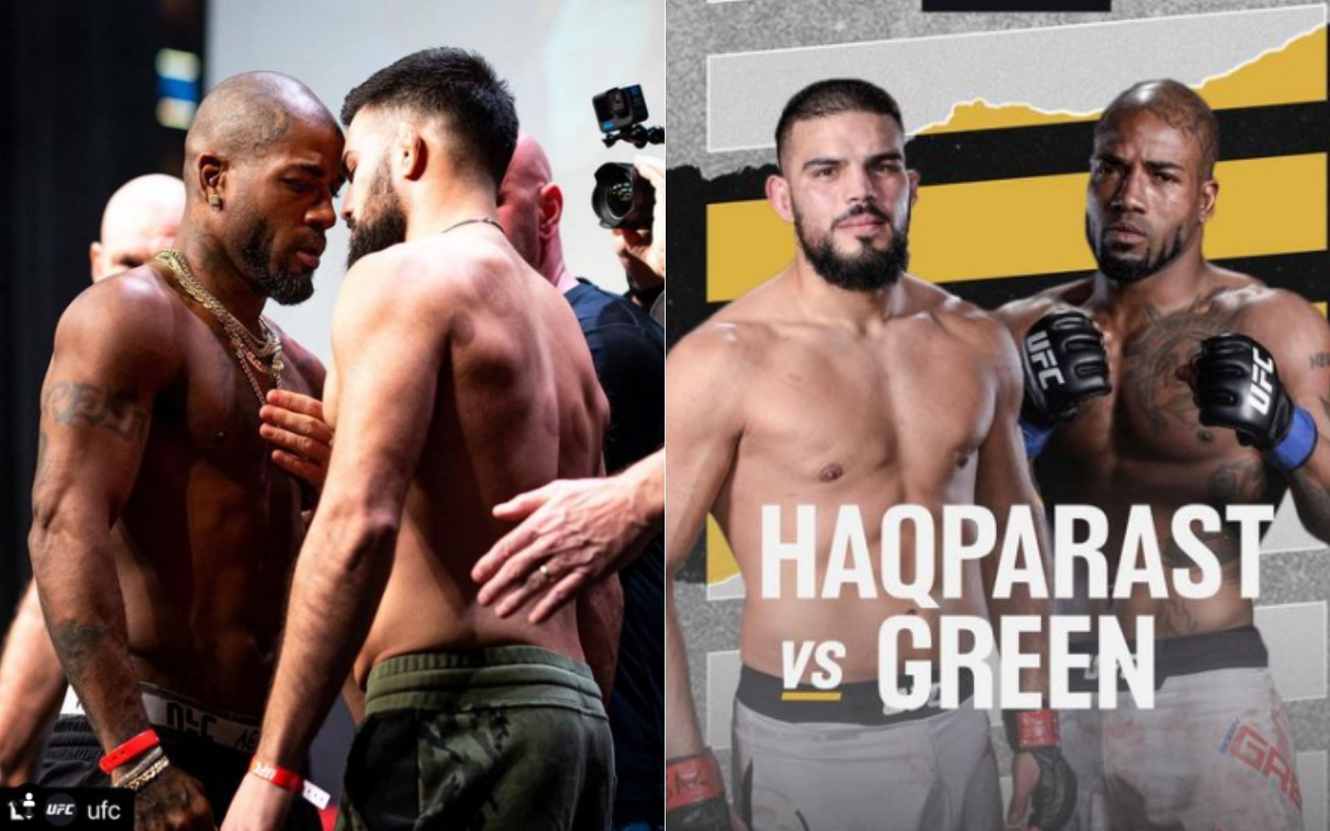 Bobby Green fought Nasrat Haqparast at UFC 271 [Image credits: @nasrat_mma on Instagram]