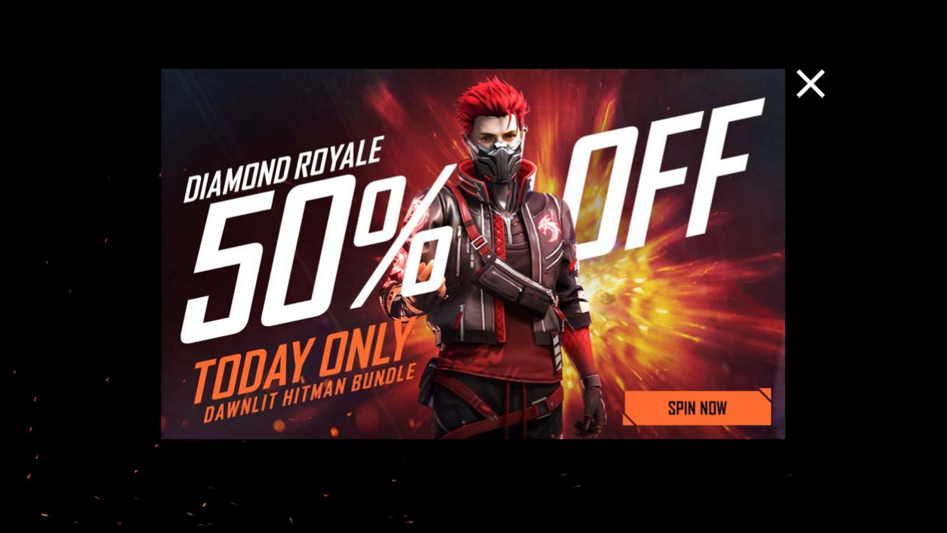 There is a 50% discount today (Image via Garena)