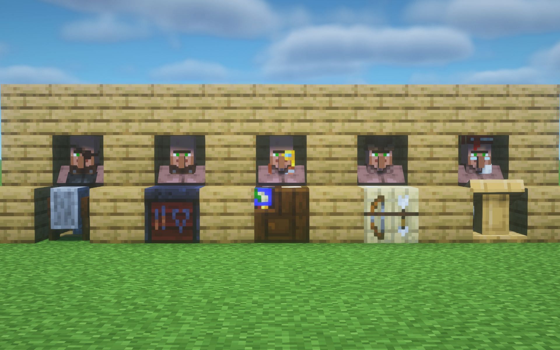 5 most useful villagers (Image via Mojang)