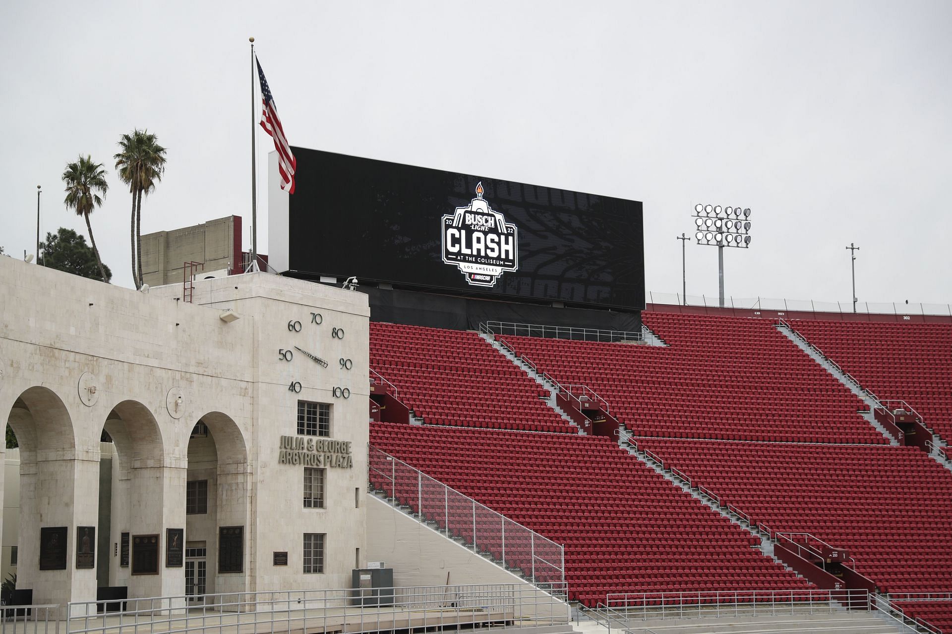 Clash at LA Coliseum with its seating