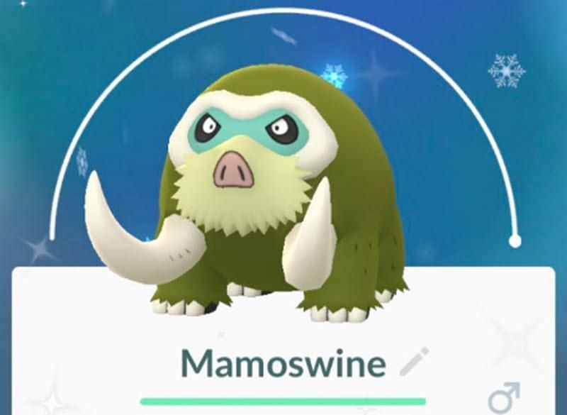 Mamoswine hails from the Sinnoh region (Image via Niantic)