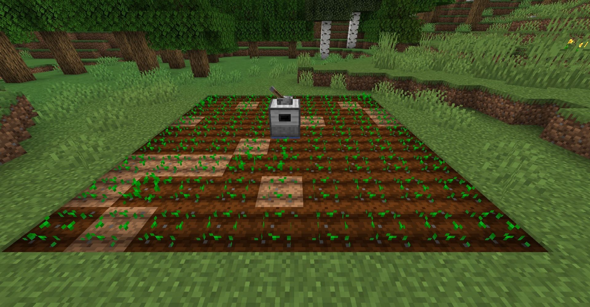 FarmingUtils improves a player&#039;s ability to farm without any extra effort (Image via Mojang)