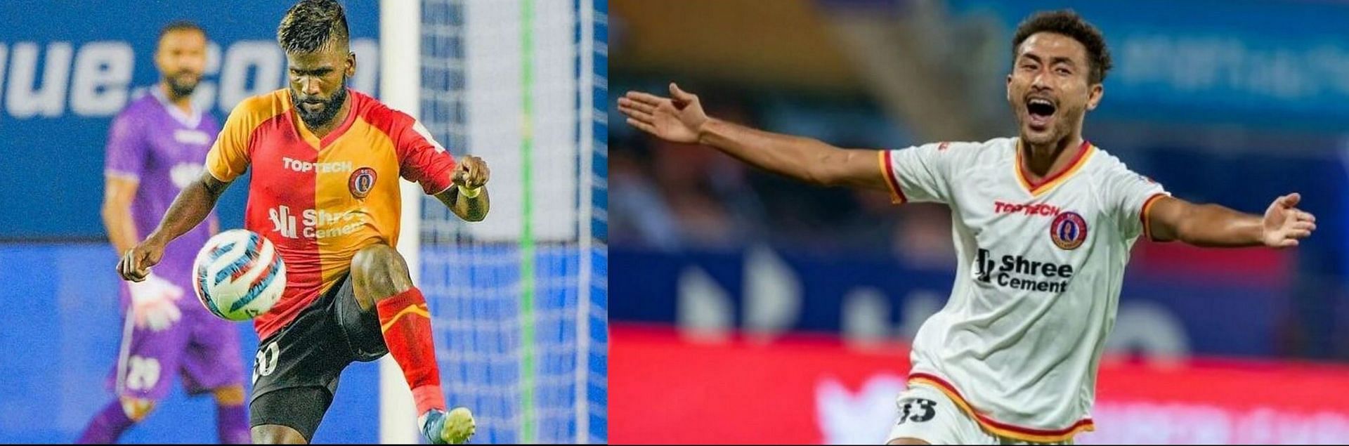 (From left to right) Will Hira Mondal and Naorem Mahesh Singh be seen in red-and-gold colours next season? Only time will tell. Image: ISL