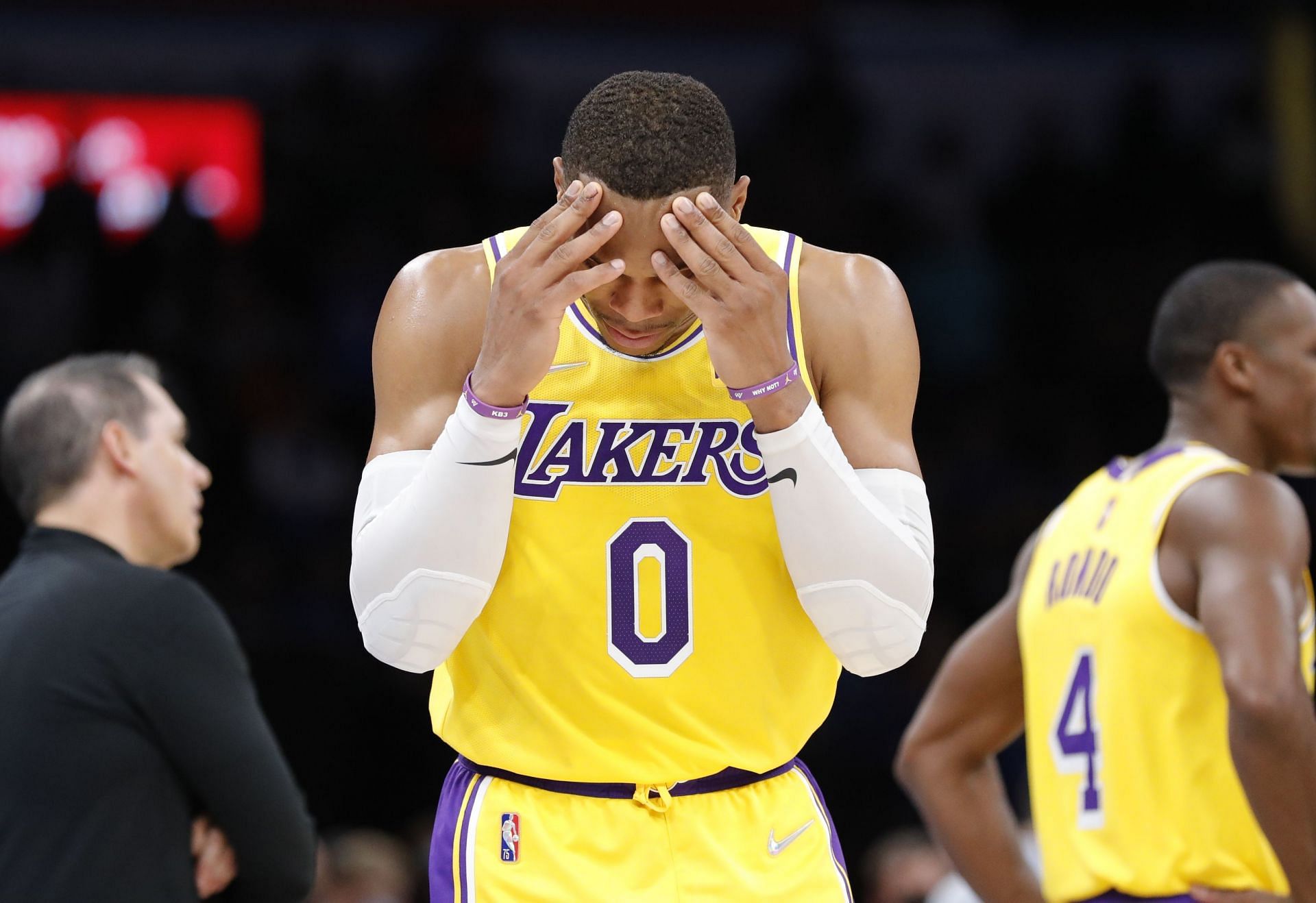 Russell Westbrook has lived up to his turnover-machine reputation for the LA Lakers this season [Photo: FanSided]