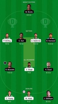 IRE vs UAE Dream11 Fantasy Suggestion #1