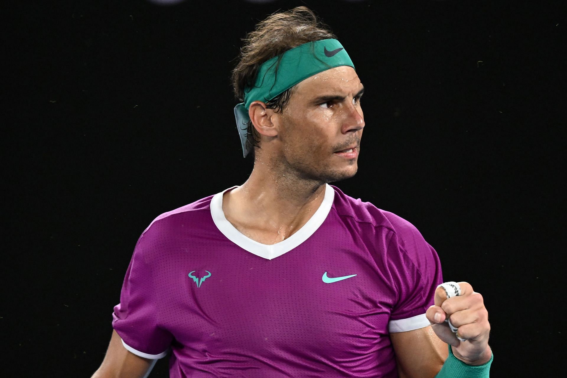 Rafael Nadal at 2022 Australian Open.