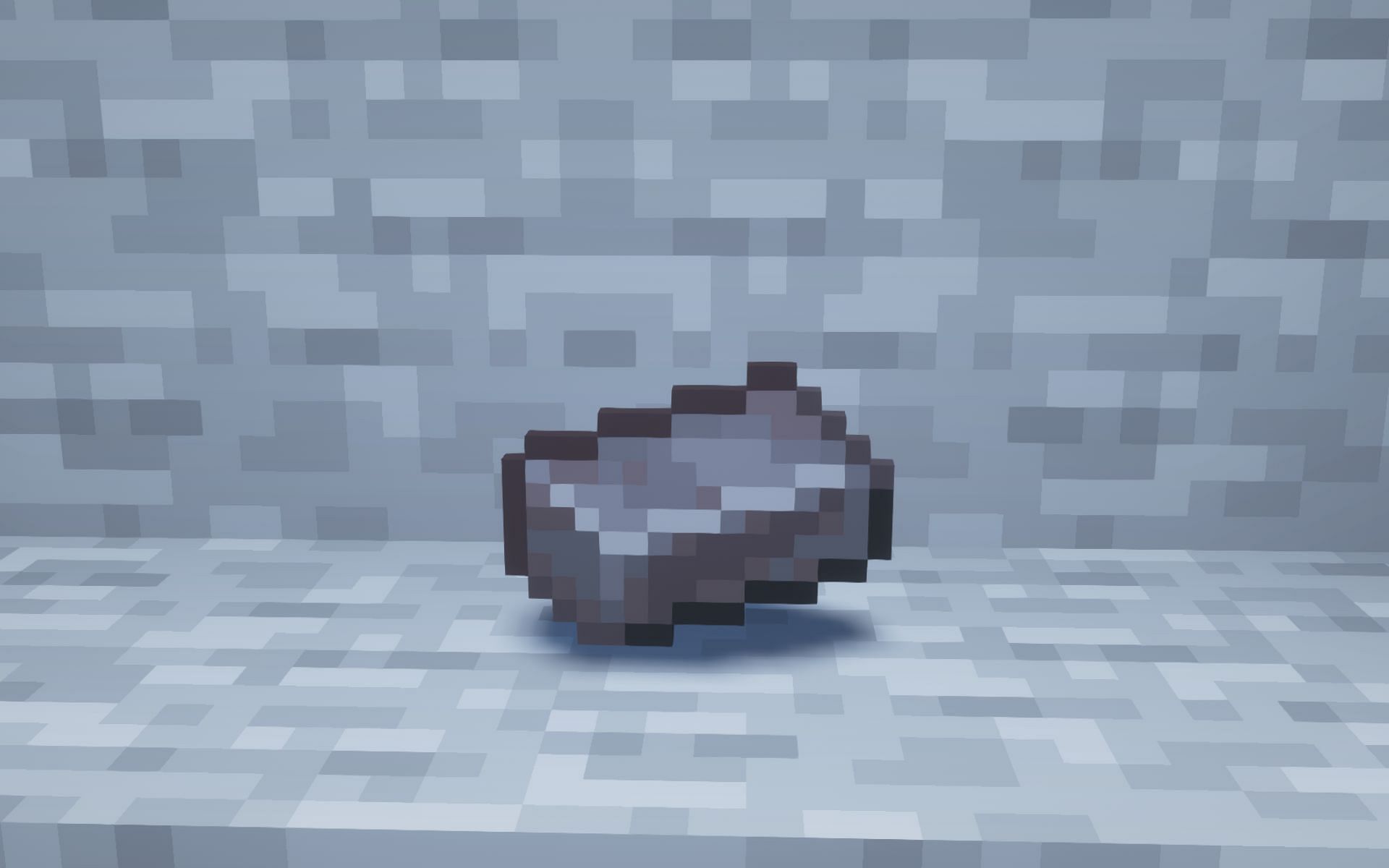 A netherite ingot is the rarest material to get hold of (Image via Minecraft)