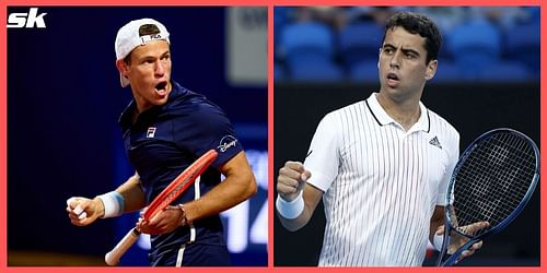 Diego Schwartzman (L) and Jaume Munar