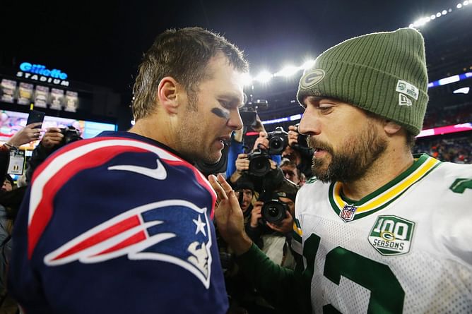 WATCH: Jimmy Fallon pokes fun at Tom Brady and Aaron Rodgers on The Tonight Show