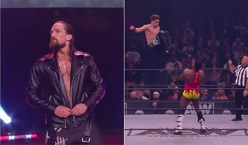 Jay White wrestled his first natch in All Elite Wrestling