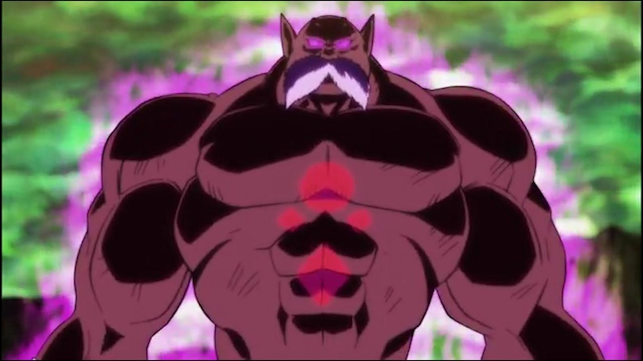 Toppo&#039;s God of Destruction form as seen in the Super anime (Image via Toei Animation)