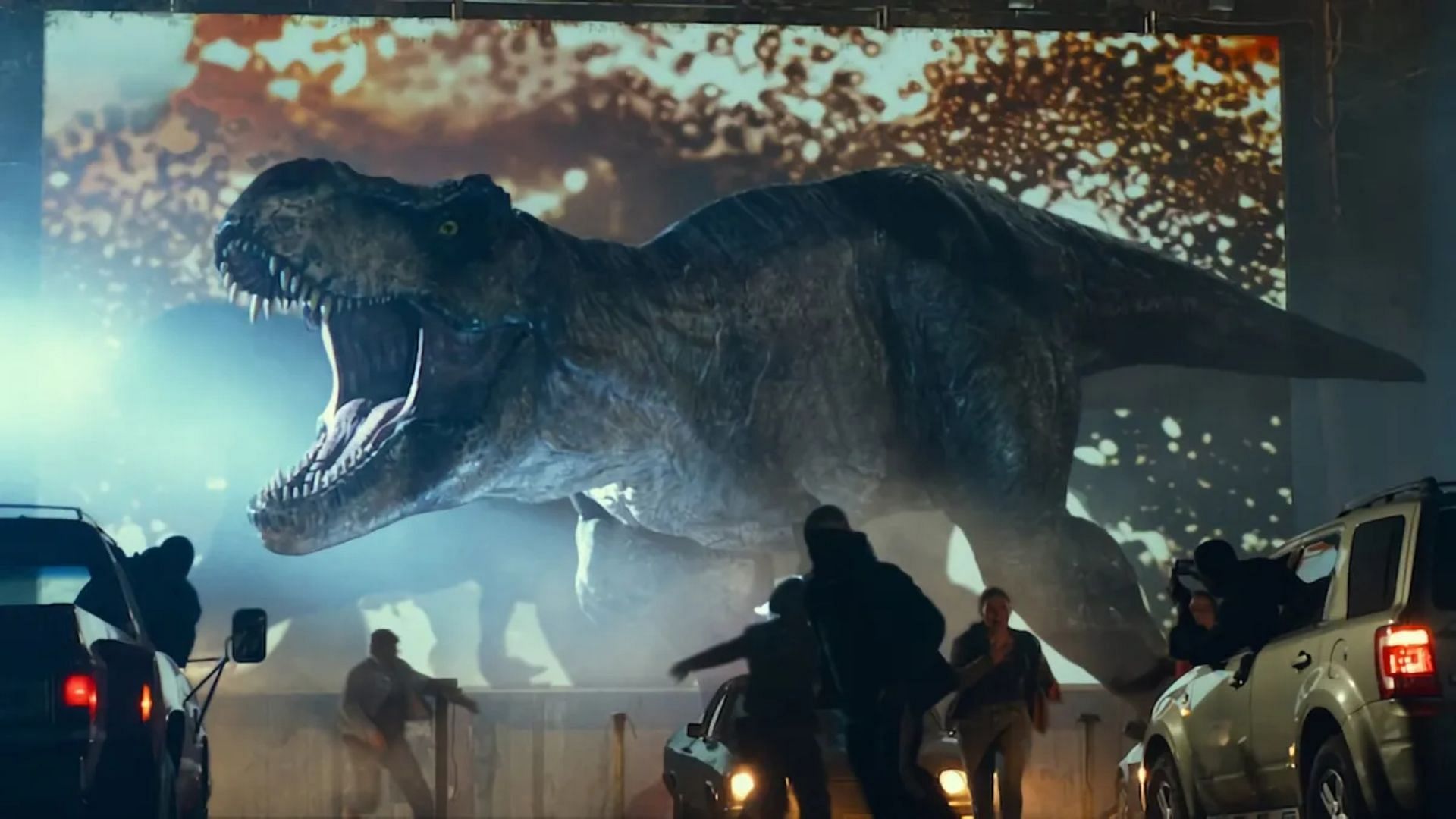 Still from the trailer for Jurassic World: Dominion (Image via YouTube)