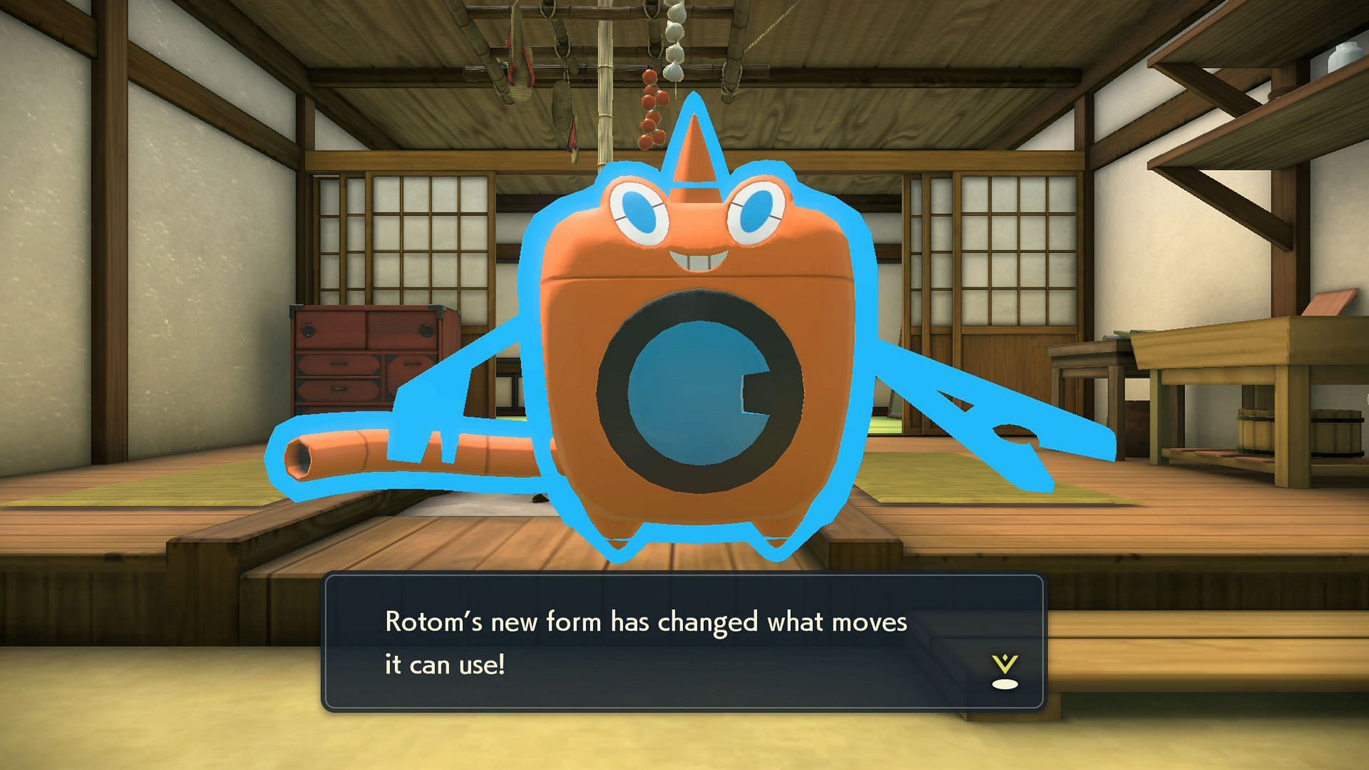 Rotom&#039;s Mechanical Tub form (Image provided by Nintendo)