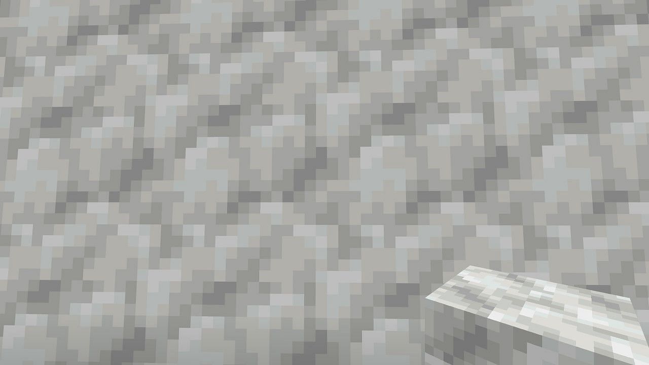 The texture of calcite is very detailed and opens up plenty of build options for players. (Image via Minecraft)