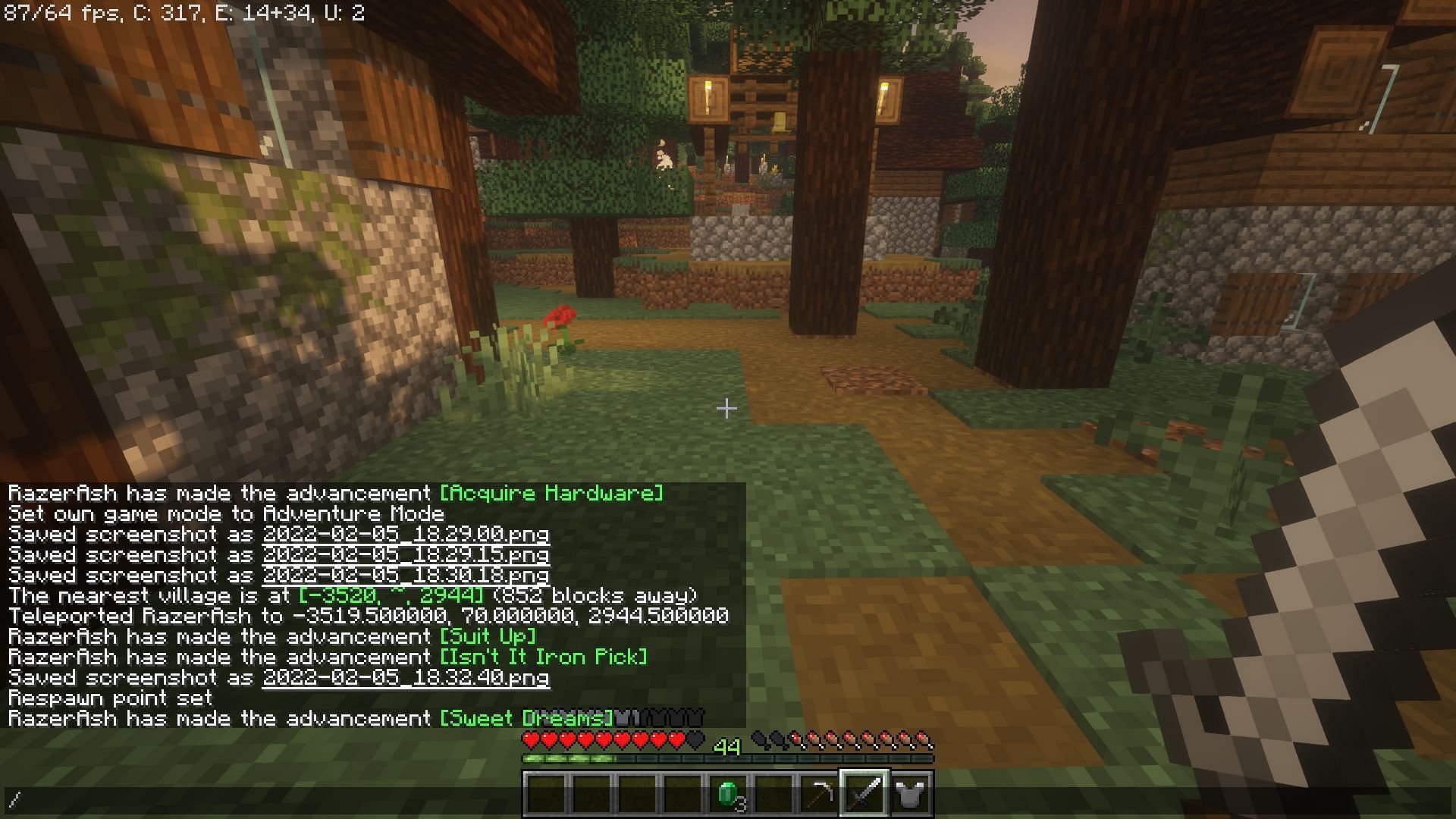 Commands can give powers to the player in this mode (Image via Minecraft)