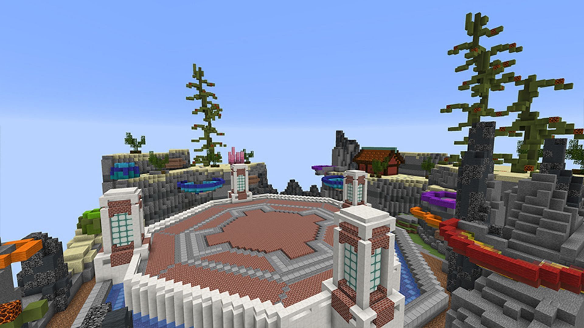 A landscape captured in The Legend of Nezha (Image via Mojang)