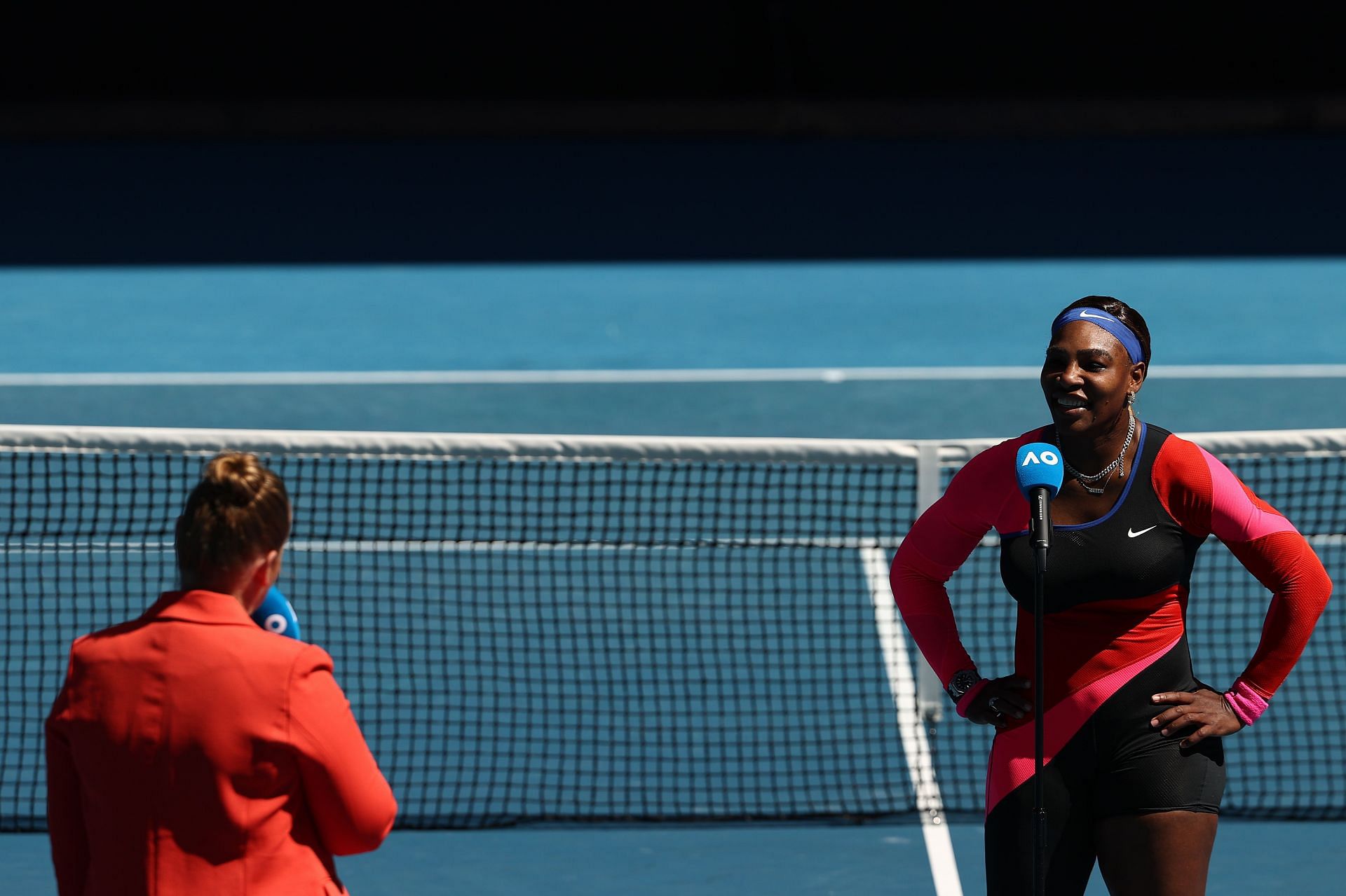 Williams after winning the 2021 Australian Open quarterfinal