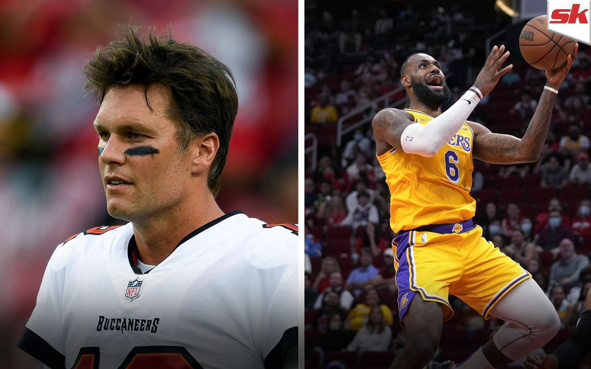 The careers of LeBron James (right) and Tom Brady are often compared.
