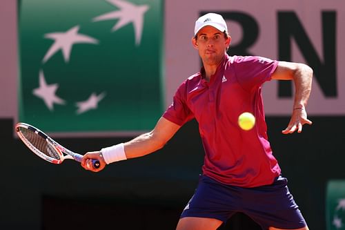 Dominic Thiem at the French Open 2021