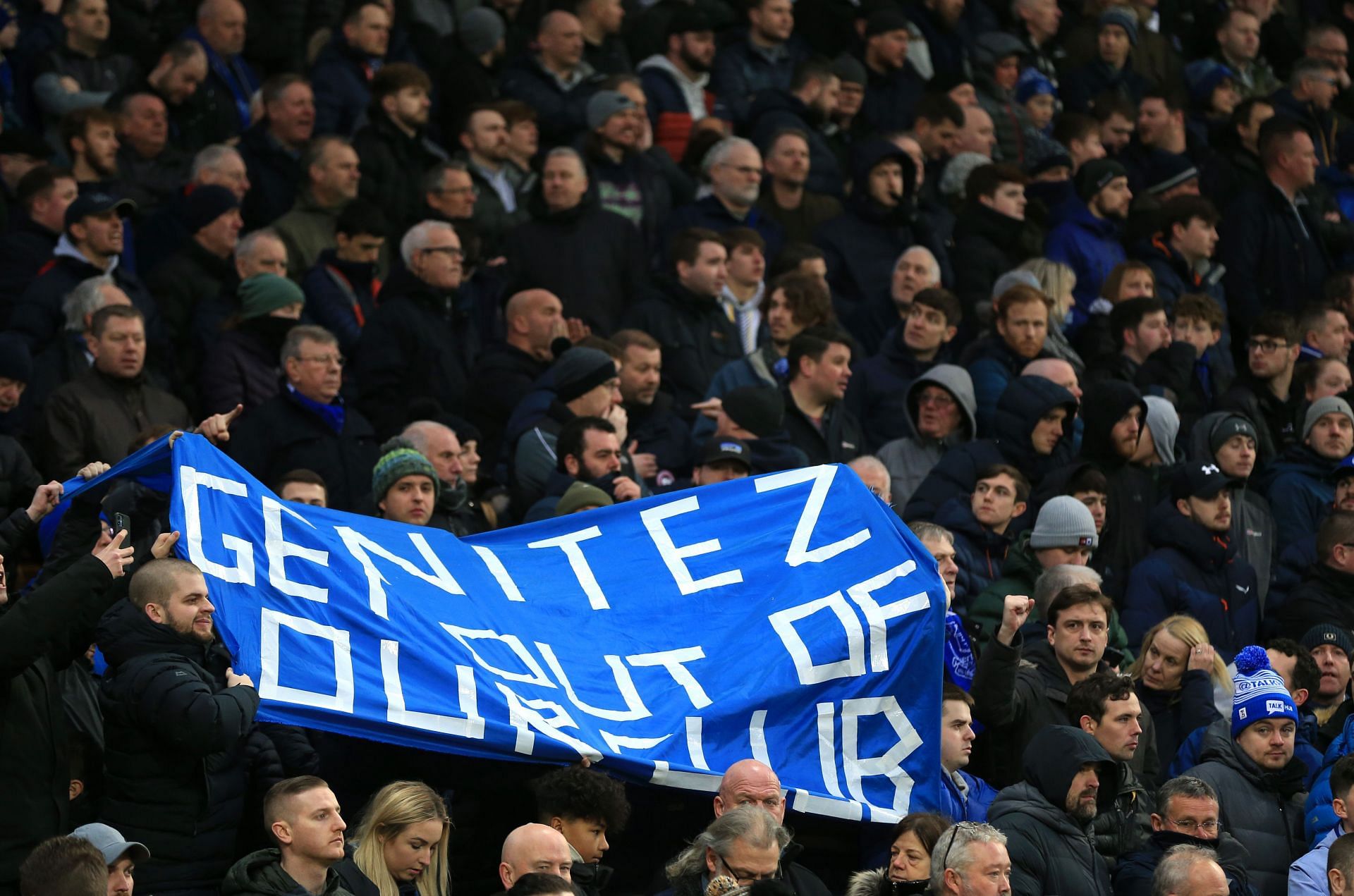 Rafa Benitez&#039;s spell as Everton coach saw him getting increasingly unpopular with the team&#039;s support base