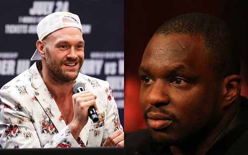 Tyson Fury (left) and Dillian Whyte (right)