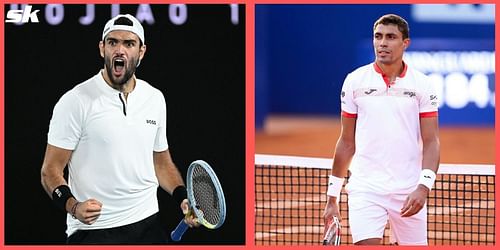 Matteo Berrettini faces Thiago Monteiro in the second round of the Rio Open