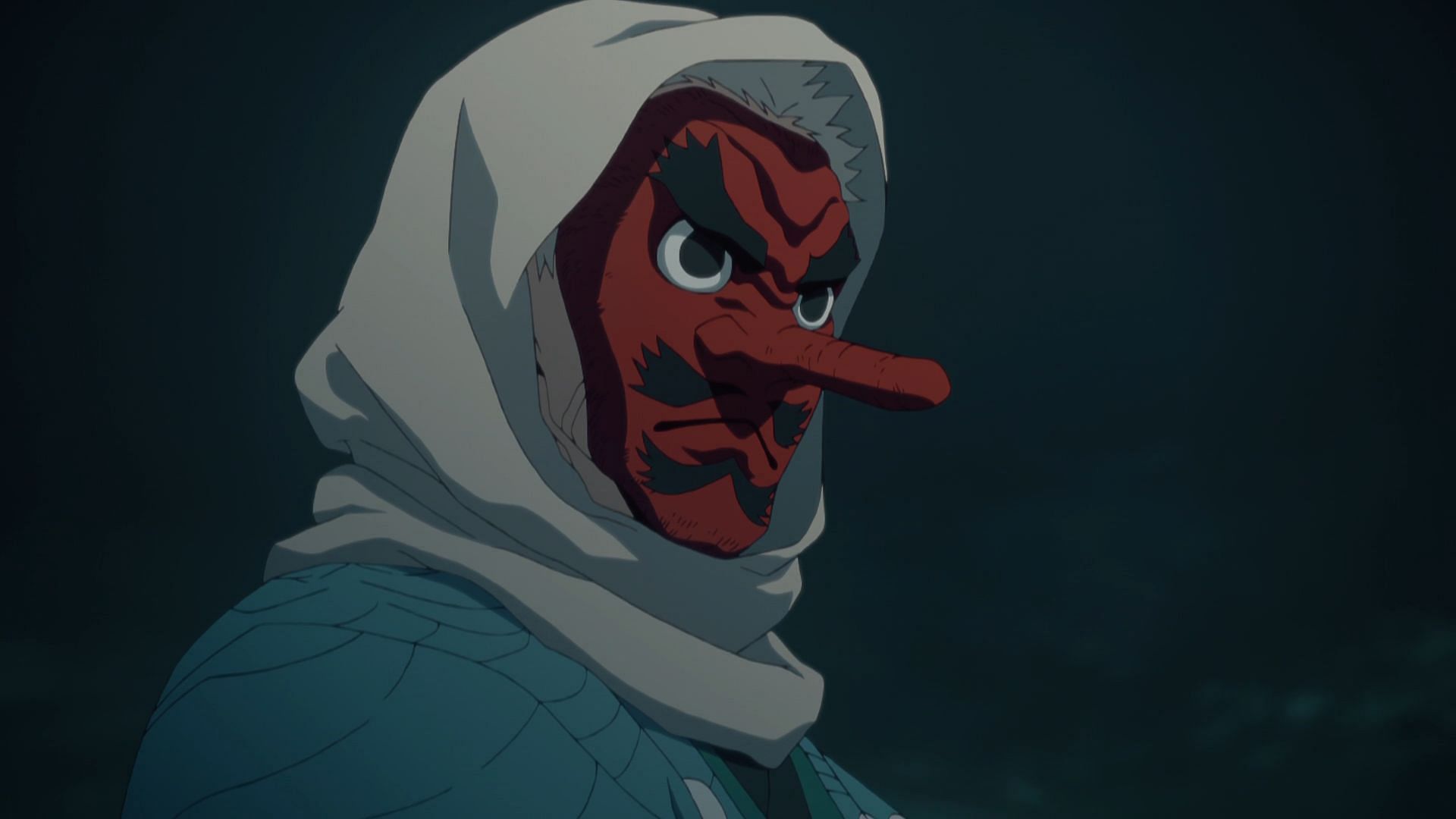 Sakonji Urokodaki, as seen in the anime Demon Slayer: Kimetsu no Yaiba (Image via Ufotable)