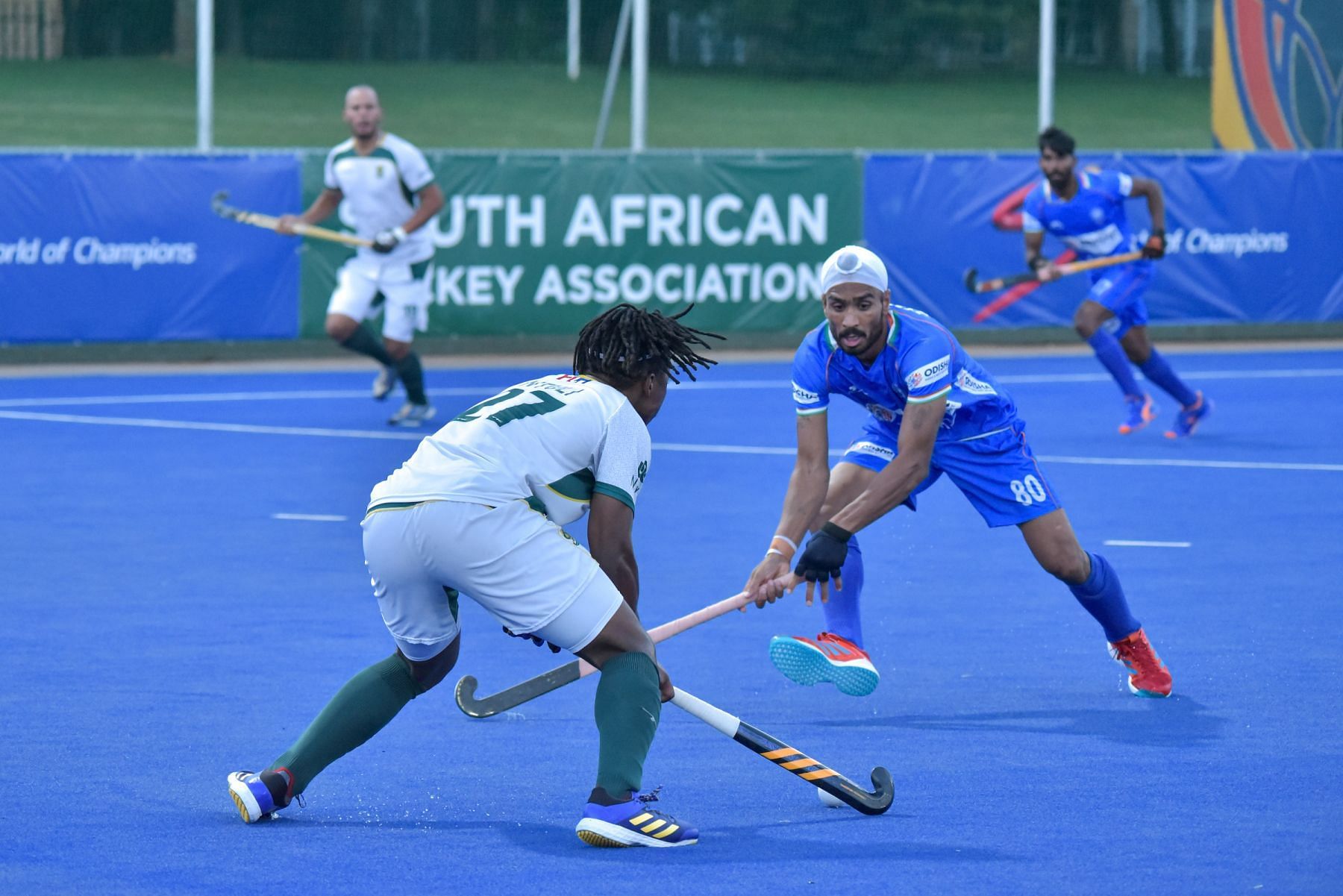 India&#039;s Jugraj Singh in action at the FIH Pro League. (PC: Hockey India)