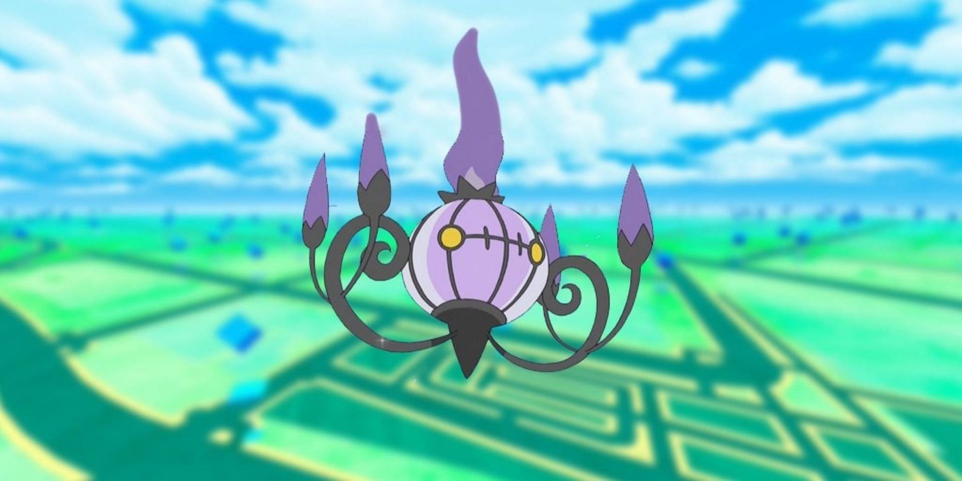 Chandelure is a Ghost/Fire-type Pokemon from the Unova region (Image via Niantic)