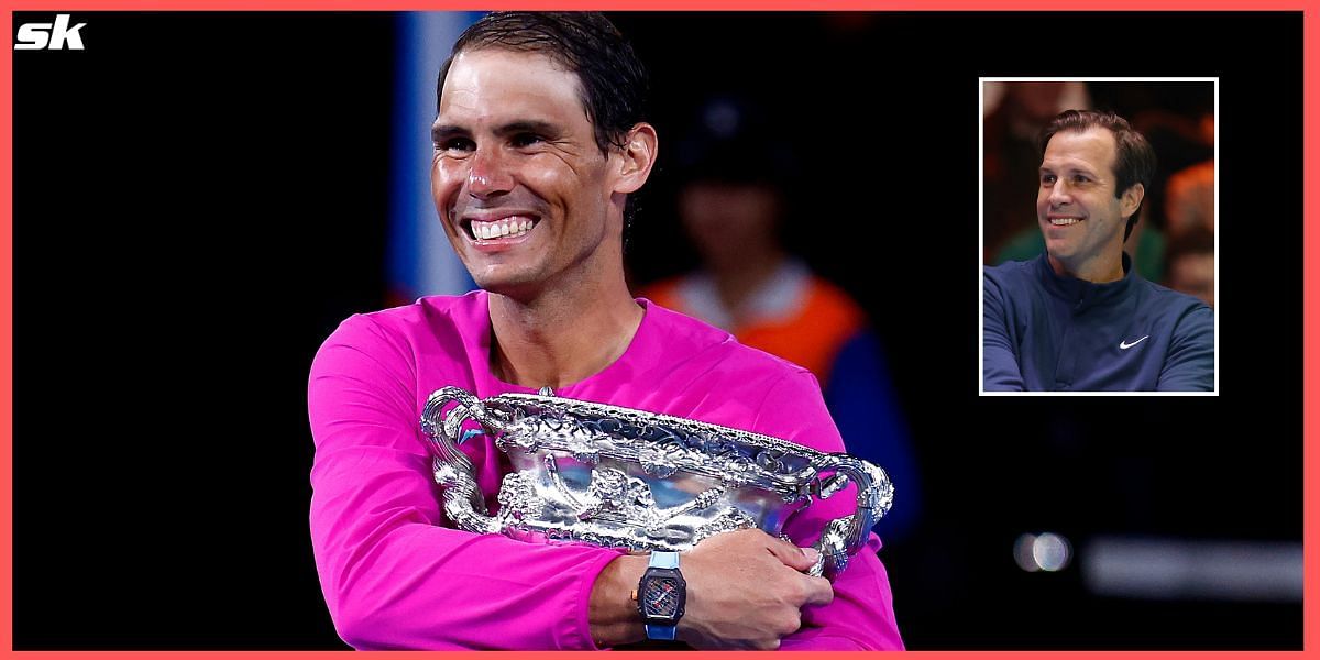 The Spaniard with the 2022 Australian Open trophy