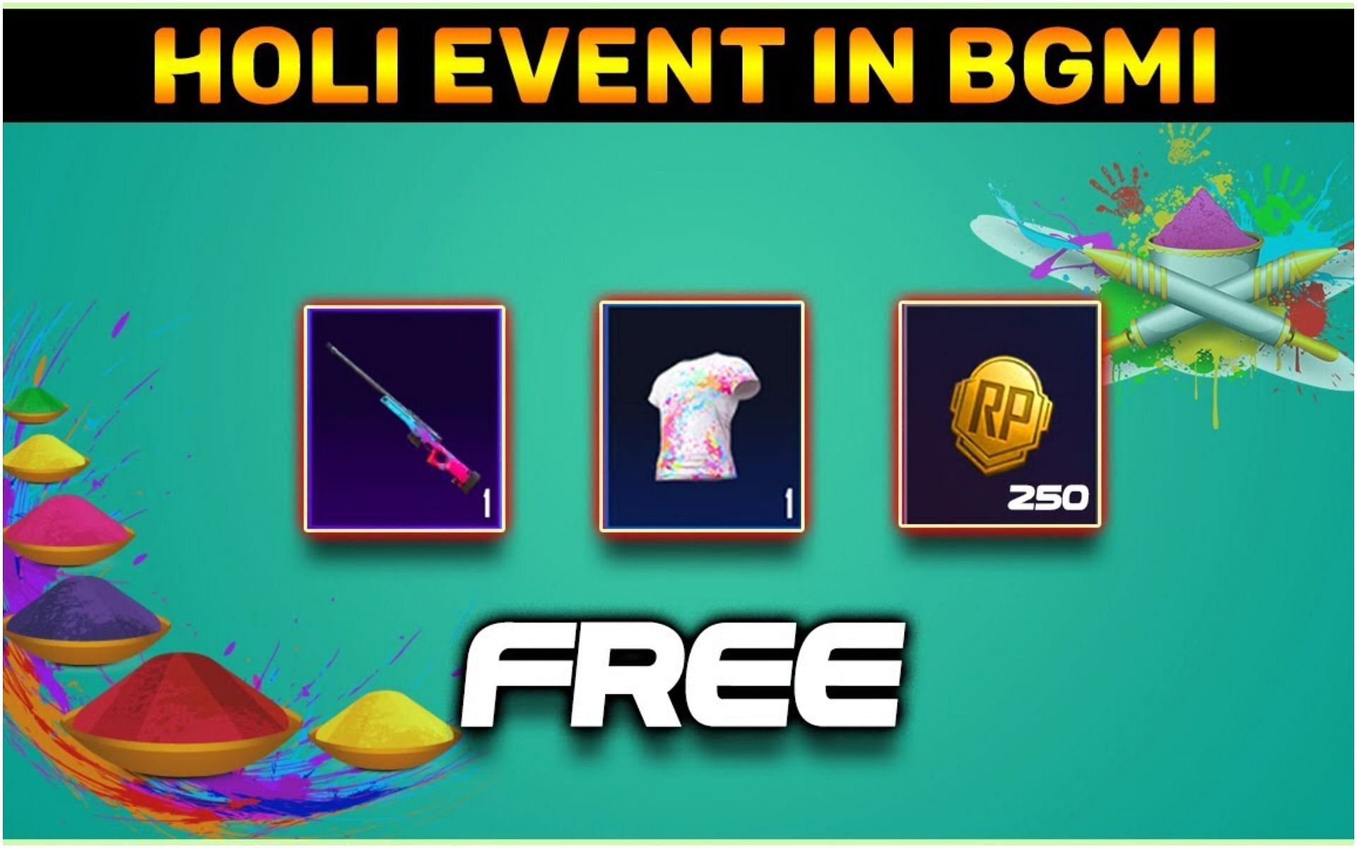 Receiving rewards from Happy Holi event in BGMI (Image via YouTube/ Spartan Subh)