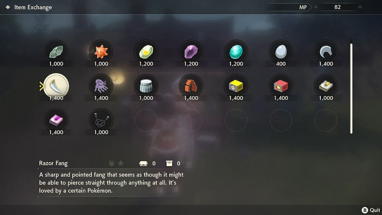 Players can obtain Razor Fang in a few ways (Image via Pokemon Legends: Arceus)