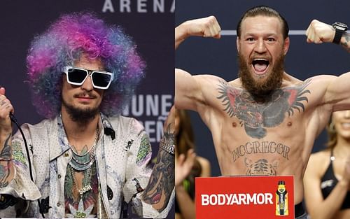 Sean O'Malley (left), Conor McGregor (right)