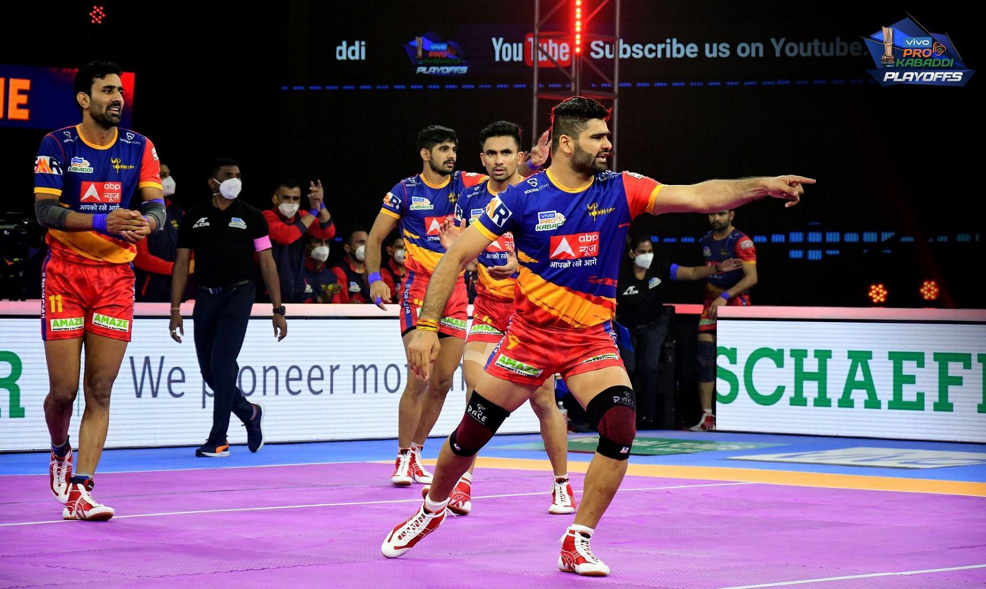 UP Yoddha may retain the duo of Surender Gill and Pardeep Narwal for the next season (Image Courtesy: PKL/Facebook)