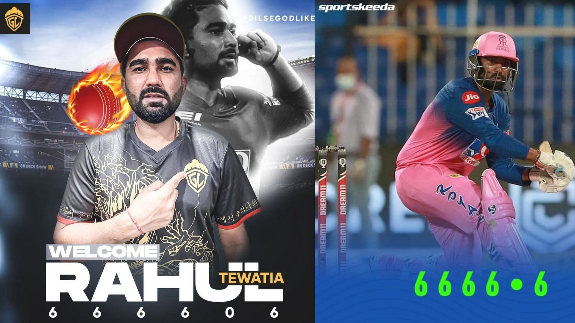 Popular cricketer Rahul Tewatia joins GodLike Esports (Image via Godlike Instagram )