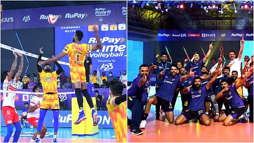 Chennai Blitz and Bengaluru Torpedoes in action during their previous matches (Pic Credit: PVL).