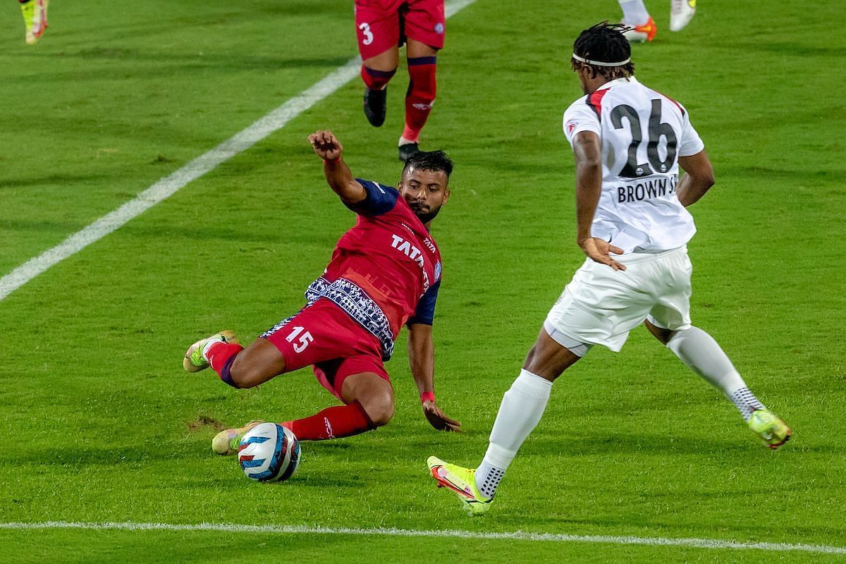 Jamshedpur had a defensive scare in second half (Image courtesy: ISL Media)