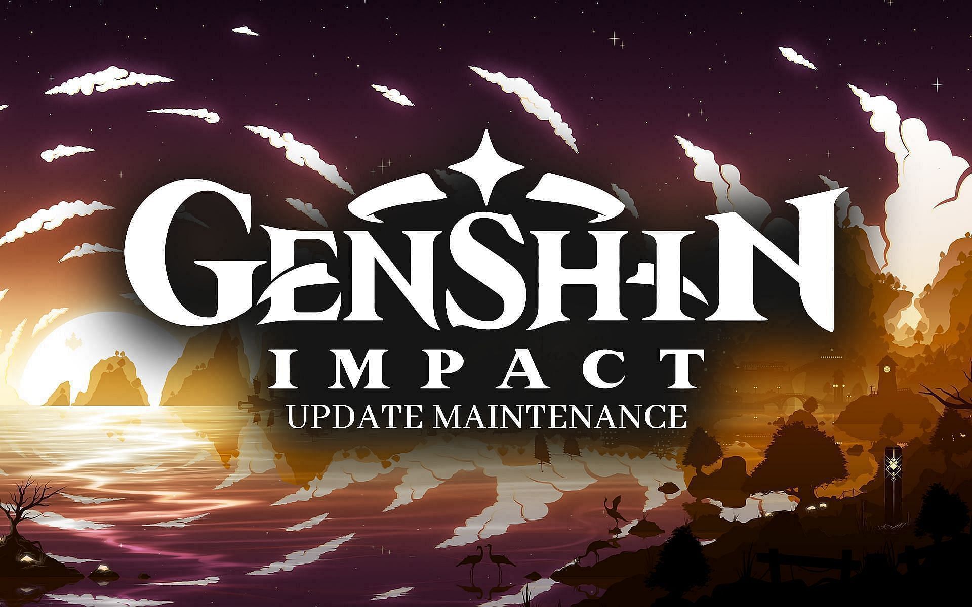 When does the Genshin Impact maintenance start for the 2.5 update? (Image via Sports